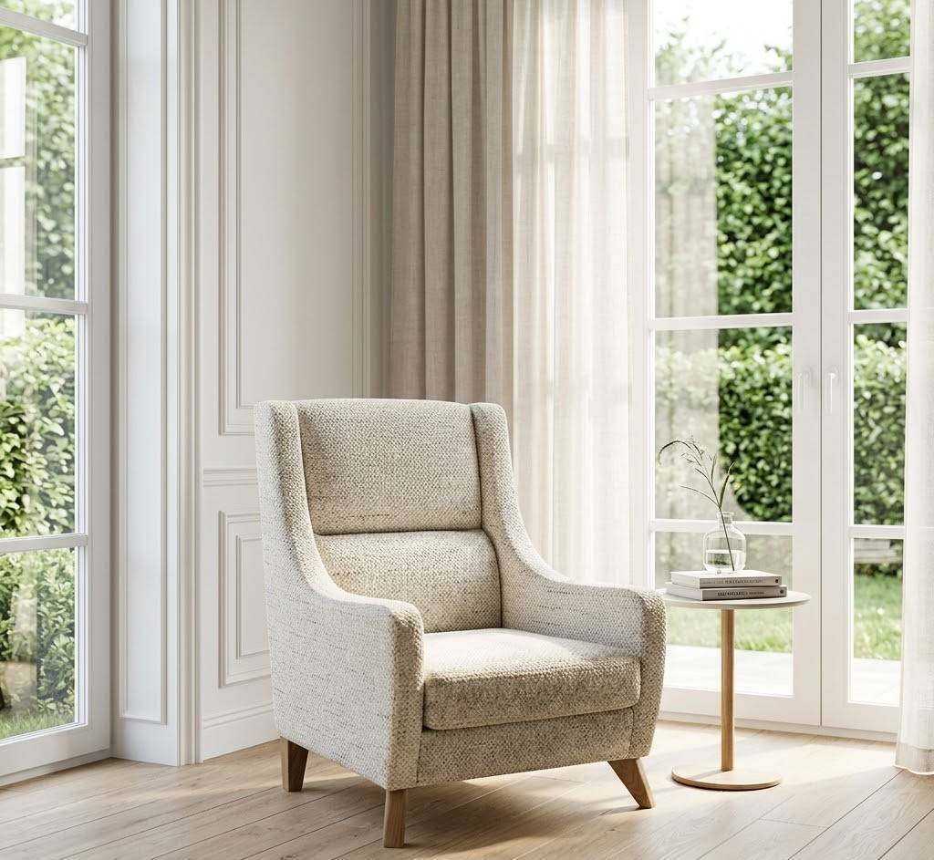 Merlin Wing Chair – Enza Home Pakistan